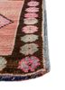 nuray red and orange wool hand knotted Rug - Corner