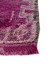 nuray pink and purple wool hand knotted Rug - Corner