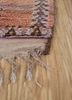 nuray red and orange wool hand knotted Rug - Corner