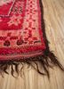 nuray red and orange wool hand knotted Rug - Corner