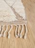 zuri ivory wool hand knotted Rug - Corner zuri ivory wool hand knotted Rug - Corner