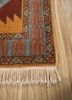 kiaan blue wool hand knotted Rug - Corner