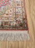 gulmarg red and orange silk hand knotted Rug - Corner gulmarg red and orange silk hand knotted Rug - Corner