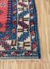 nuray red and orange wool hand knotted Rug - Corner