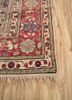aalam red and orange wool hand knotted Rug - Corner aalam red and orange wool hand knotted Rug - Corner