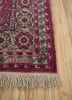 aalam red and orange wool hand knotted Rug - Corner aalam red and orange wool hand knotted Rug - Corner