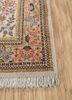 aalam red and orange wool hand knotted Rug - Corner aalam red and orange wool hand knotted Rug - Corner