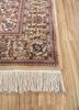aalam red and orange wool hand knotted Rug - Corner aalam red and orange wool hand knotted Rug - Corner