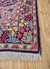 aalam blue wool hand knotted Rug - Corner aalam blue wool hand knotted Rug - Corner