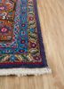 aalam red and orange wool hand knotted Rug - Corner aalam red and orange wool hand knotted Rug - Corner