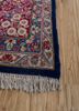 aalam blue wool hand knotted Rug - Corner aalam blue wool hand knotted Rug - Corner