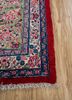 aalam red and orange wool hand knotted Rug - Corner aalam red and orange wool hand knotted Rug - Corner