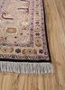 aalam blue wool hand knotted Rug - Corner aalam blue wool hand knotted Rug - Corner