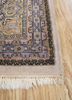 aalam blue wool hand knotted Rug - Corner aalam blue wool hand knotted Rug - Corner