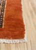aalam red and orange wool hand knotted Rug - Corner aalam red and orange wool hand knotted Rug - Corner
