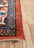 aalam red and orange wool hand knotted Rug - Corner aalam red and orange wool hand knotted Rug - Corner