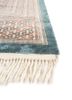kiaan blue wool hand knotted Rug - Corner