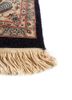 aalam blue wool hand knotted Rug - Corner aalam blue wool hand knotted Rug - Corner