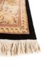 aalam grey and black wool and silk hand knotted Rug - Corner aalam grey and black wool and silk hand knotted Rug - Corner