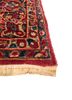 aalam pink and purple wool hand knotted Rug - Corner