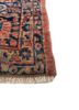 aalam red and orange wool hand knotted Rug - Corner