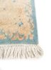 aalam blue wool hand knotted Rug - Corner aalam blue wool hand knotted Rug - Corner
