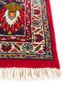 aalam red and orange wool hand knotted Rug - Corner aalam red and orange wool hand knotted Rug - Corner