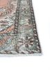 vintage red and orange wool hand knotted Rug - Corner vintage red and orange wool hand knotted Rug - Corner