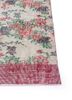 vintage red and orange wool hand knotted Rug - Corner