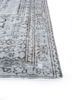 vintage grey and black wool hand knotted Rug - Corner vintage grey and black wool hand knotted Rug - Corner