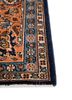 aalam blue wool hand knotted Rug - Corner aalam blue wool hand knotted Rug - Corner