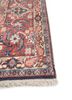 aalam red and orange wool hand knotted Rug - Corner