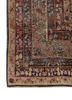aalam green wool hand knotted Rug - Corner