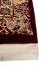 aalam red and orange wool and silk hand knotted Rug - Corner aalam red and orange wool and silk hand knotted Rug - Corner