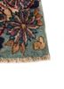 aalam red and orange wool hand knotted Rug - Corner