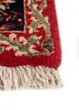 aalam red and orange wool hand knotted Rug - Corner aalam red and orange wool hand knotted Rug - Corner