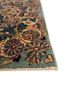 aalam blue wool hand knotted Rug - Corner