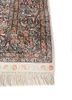 gulmarg red and orange silk hand knotted Rug - Corner