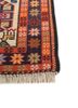kiaan red and orange wool and silk hand knotted Rug - Corner