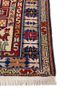 kiaan red and orange wool and silk hand knotted Rug - Corner