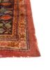 aalam red and orange wool hand knotted Rug - Corner