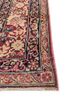 aalam pink and purple wool hand knotted Rug - Corner aalam pink and purple wool hand knotted Rug - Corner