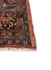 aalam grey and black wool hand knotted Rug - Corner
