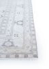 vintage ivory wool hand knotted Rug - Corner