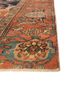 aalam red and orange wool hand knotted Rug - Corner
