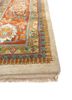 aalam red and orange wool hand knotted Rug - Corner