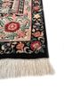 aalam grey and black wool hand knotted Rug - Corner