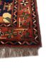 aalam red and orange wool hand knotted Rug - Corner aalam red and orange wool hand knotted Rug - Corner