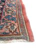 aalam blue wool hand knotted Rug - Corner