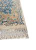 aalam blue wool hand knotted Rug - Corner aalam blue wool hand knotted Rug - Corner